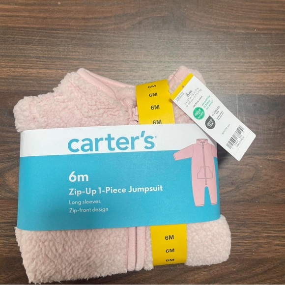 Carter’s 6M Zip-Up Sherpa Jumpsuit – New with Tags - Picture 1 of 3